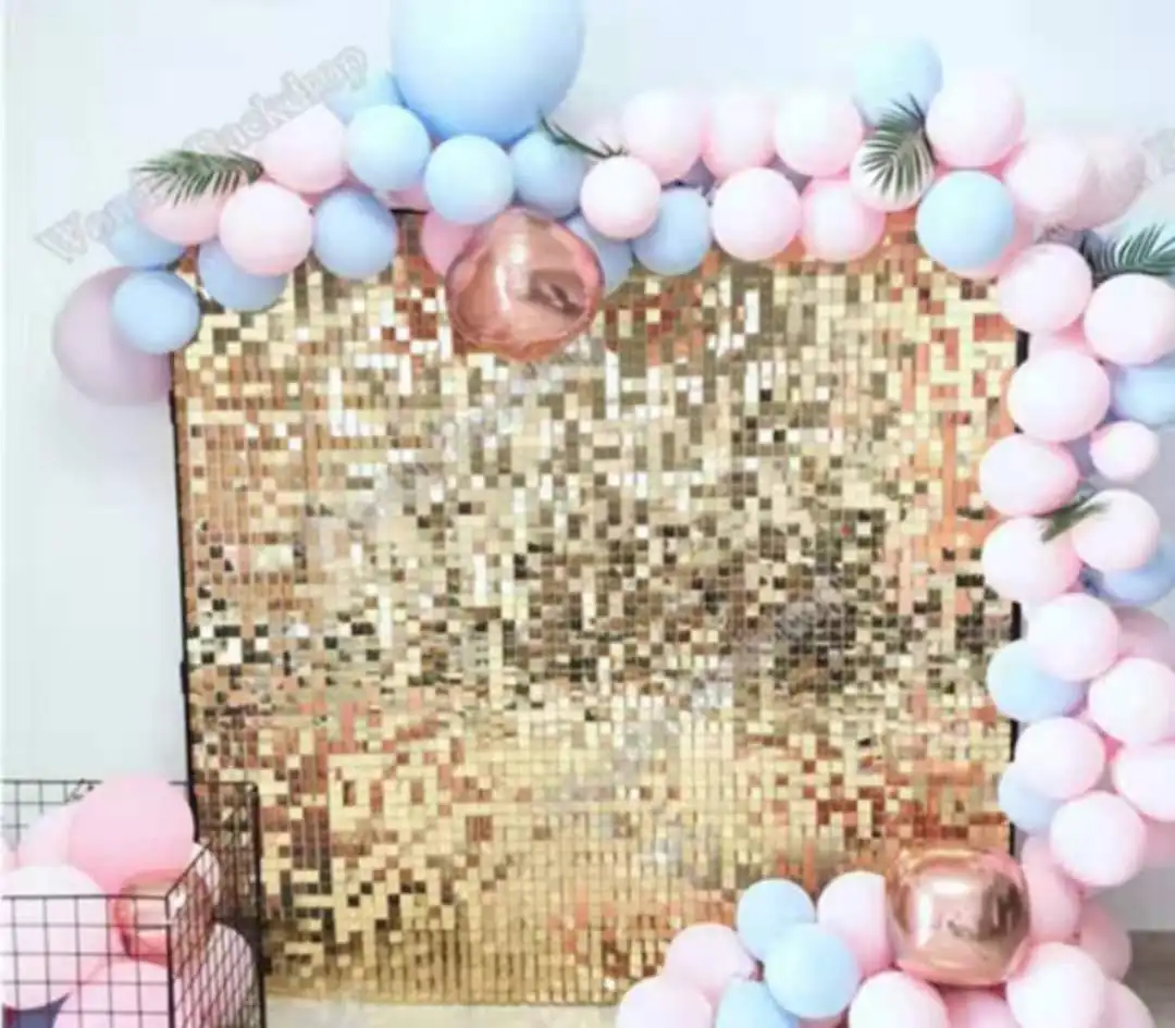HYC-LB01 Pneumatic board sequin wedding celebration background wall for birthday holiday party