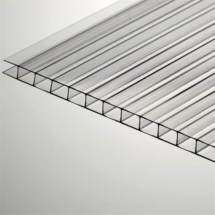 8mm Greenhouse Building Materials Plastic Pc Sheets Clear Polycarbonate Hollow Sheet