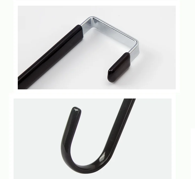 Door Plastic Coating door hooks Hanger custom over the door hooks for hanging Living Room Bathroom Kitchen Hanging Clothes