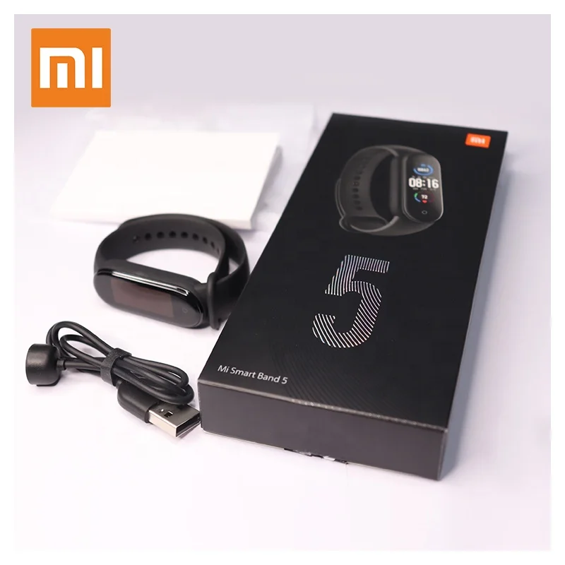 
Xiaomi Band 5 Global Version Original Mi Bracelet Wristband BT5.0 AMOLED Screen 5ATM Waterproof Heart Rate Fitness Tracker 
