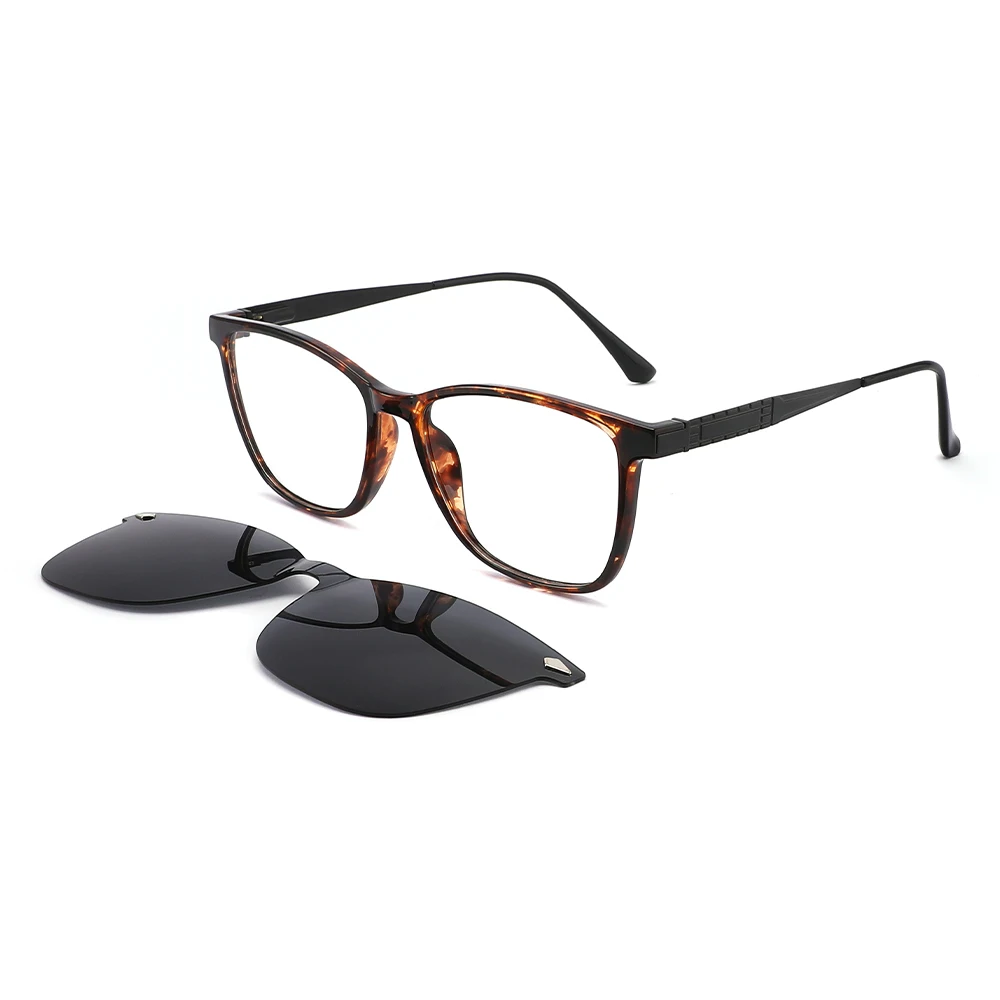 2022 new fashionable cat eye sunglasses men women tr90 frames with metal legs polarized magnetic clip on glasses sun glasses