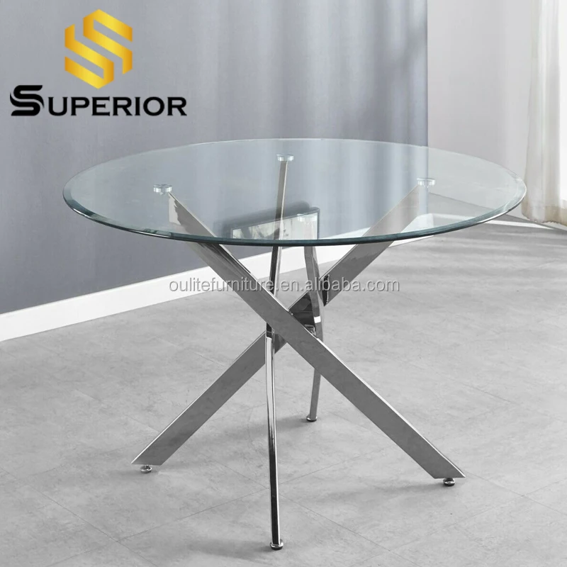 Wholesale restaurant dining table and chair metal stainless steel frame