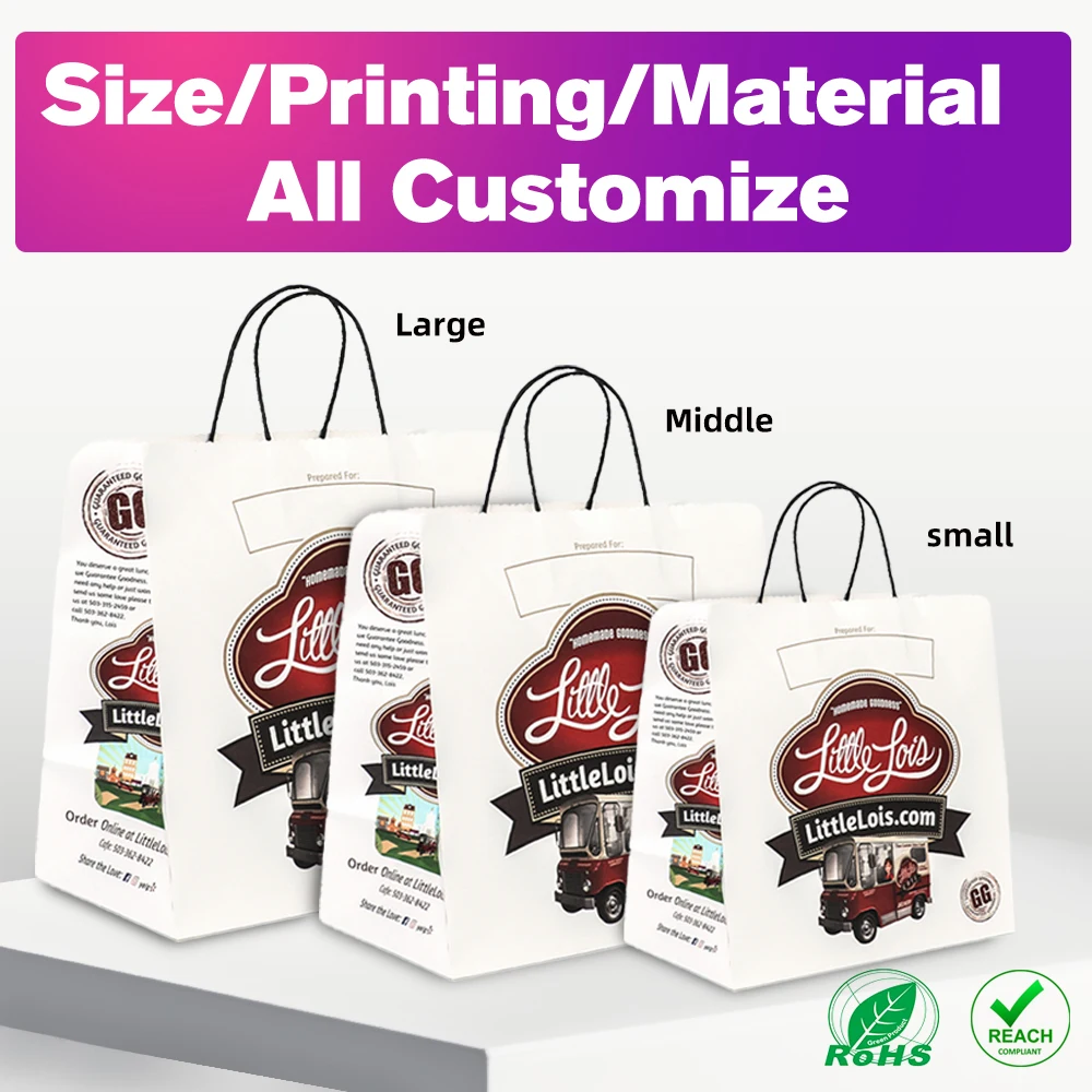 Factory sale kraft paper bag china whosale red kraft paper bag cheap price Sona Package take away food kraft paper bag