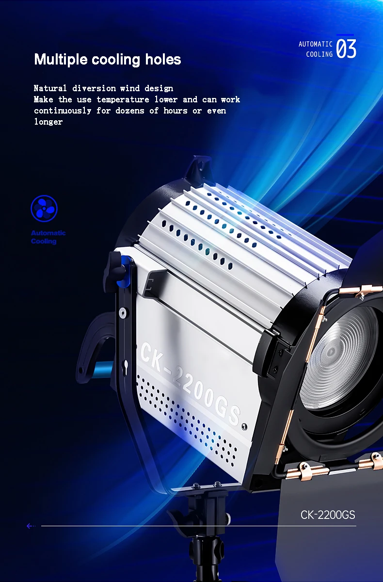 Bolangte 220Watt LED flexible led light fresnel light for studio led focus light