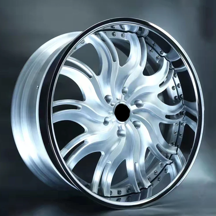 hot selling 20-26inch 3 piece forged customization car alloy wheel rims