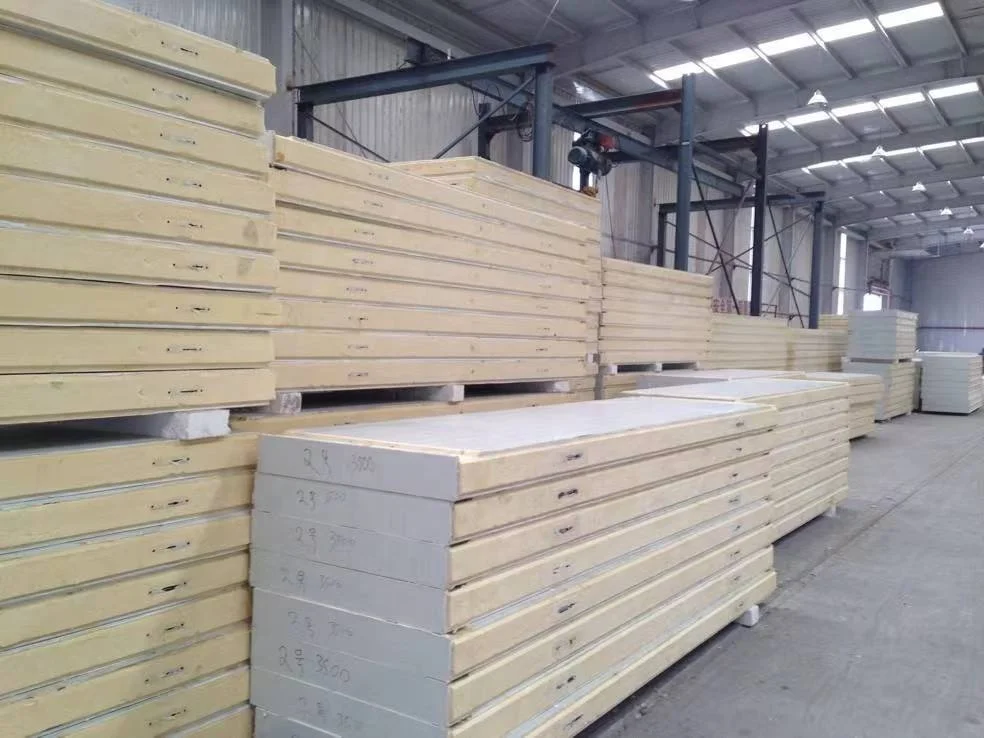 Bulk Order Fireproof and Waterproof Pu Sandwich Panel Cold Storage Internal and External Wall Insulation