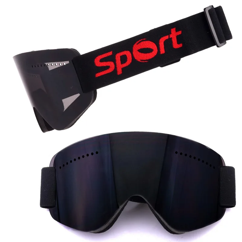 Snow Sports Eyewear Ski Goggles OEM Custom Wholesale Protective Anti-Fog Single Layer Lens Snowboard Ski Glasses For Men Women
