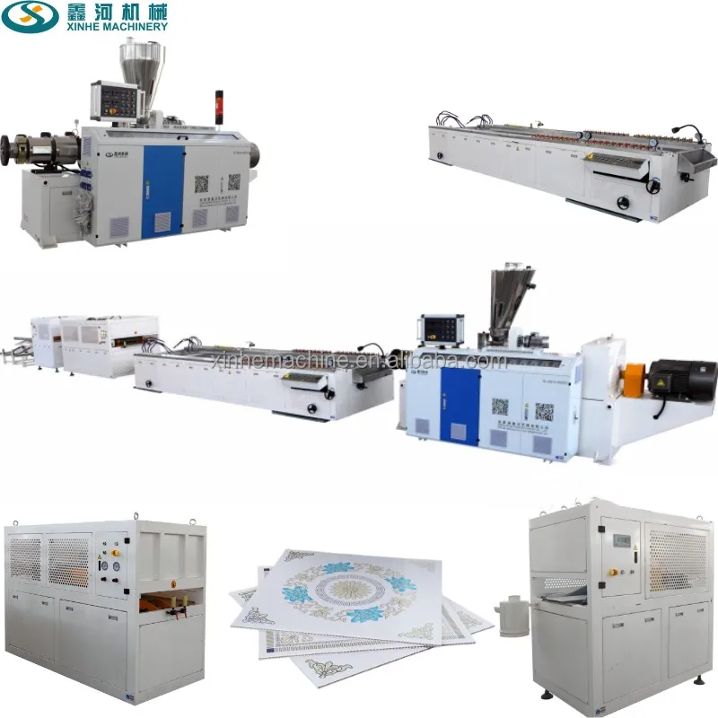 High quality Plastic  PVC Ceiling Panel Making Machine  plastic pvc wpc ceiling board  making machine board making machinery