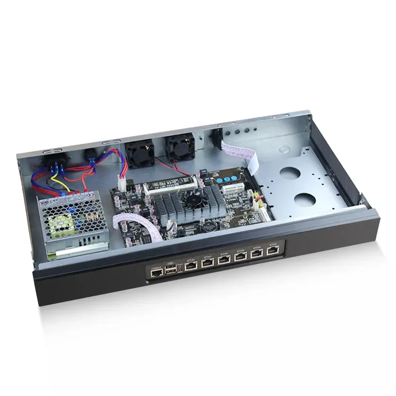 E Customized Economical 6X2.5GE 1U Rack Firewall Celeron N5105 Network Management Distribution Compatible Pfsense OpnWRT Debian