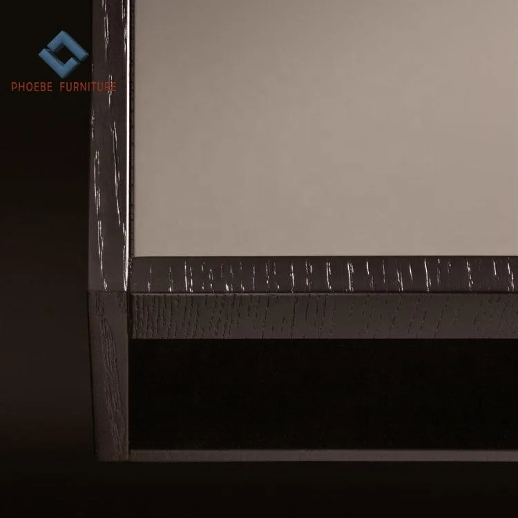 Italy luxury home modern office furniture desk design with 2 drawers and stainless steel legs