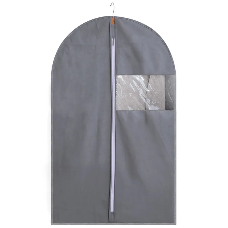 Clear Zipper Dust Proof Hanger Coat Cover foldable garment bag Storage garment bag suit Clothes garment bag suit cover
