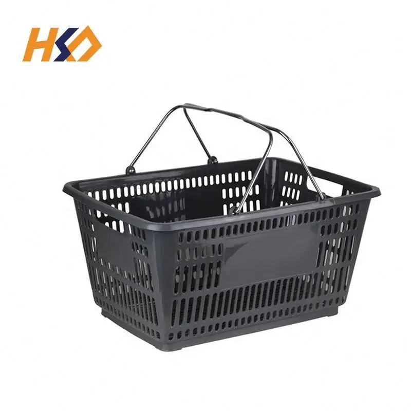  Professional Shopping Plastic Basket Wholesale Excellent Large Handles
