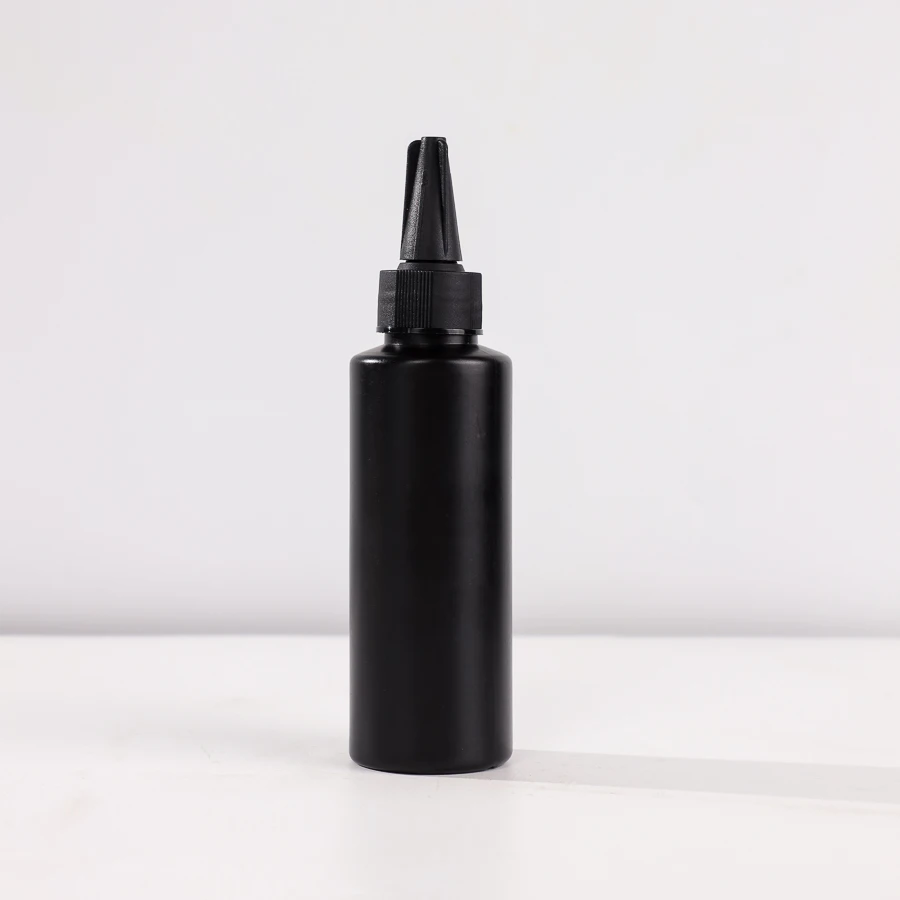 White and Black 60ml 120ml 250ml 300ml PE Squeeze Bottle for Sauce Honey Oil Ketchup Applicator Bottle With Twist Off Lids