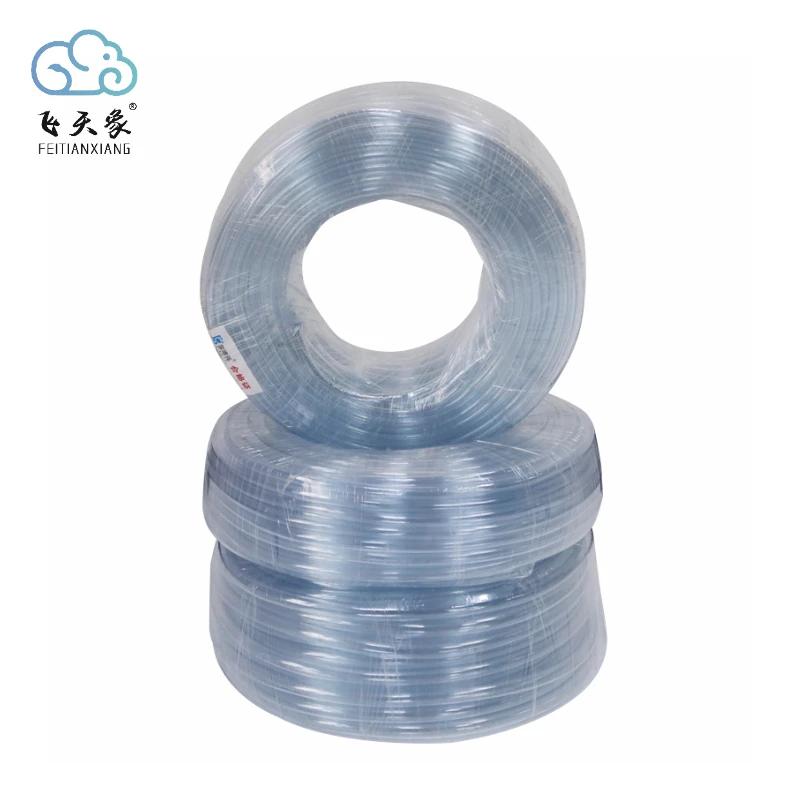 high pressure food medical grade vinyl tubing water oil air pvc clear pipe plastic flexible reinforced transparent hose thin