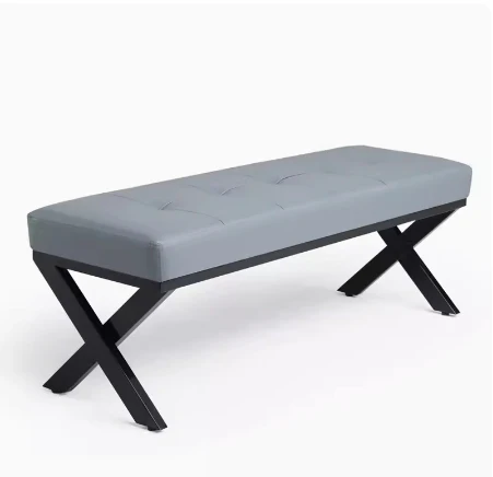 Clothing store Shoe store try shoe stool Simple fashion lounge area sofa stool wrought iron bench