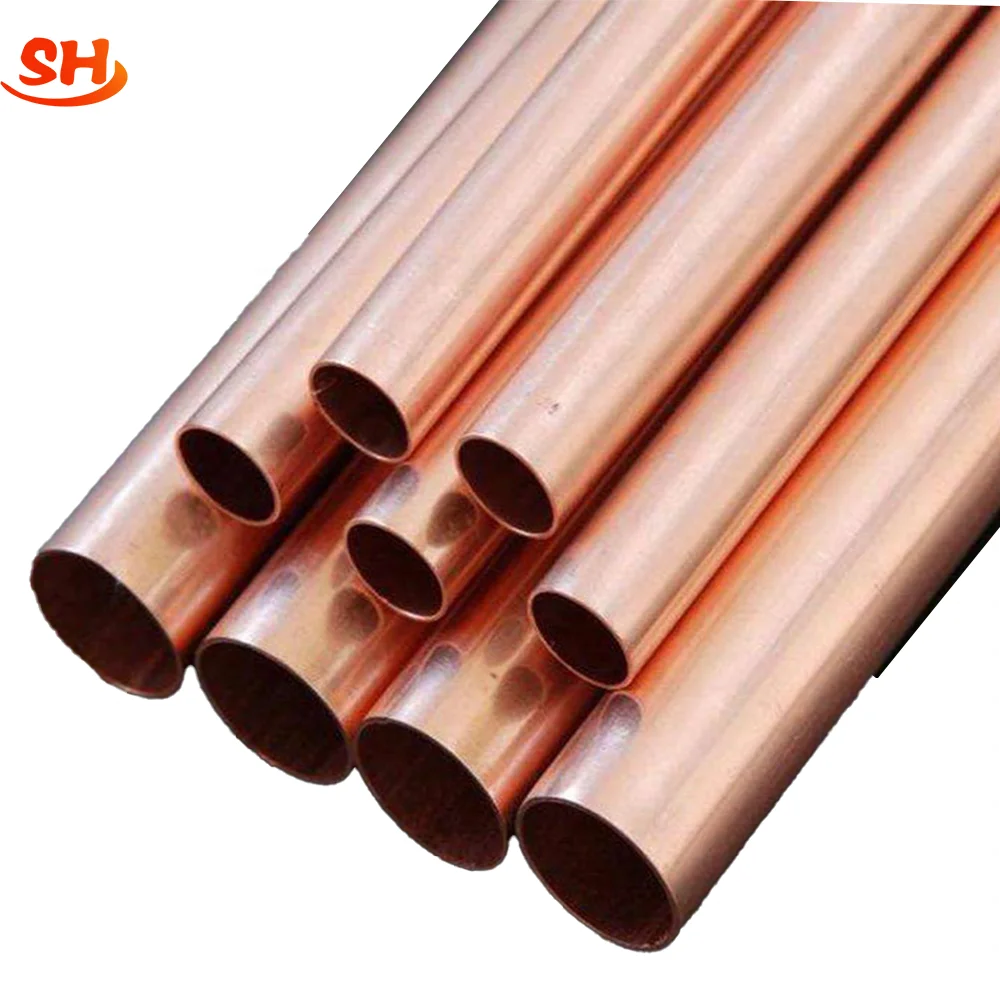 Factory Direct Wholesale pure 99% Soft tube C12200 C1100 straight Red Copper water Pipe For Air Condition Price refrigerator