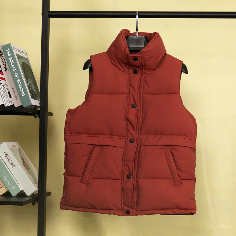 Новый дизайнерский женский зимний Сверхлегкий пуховой жилет для девушек куртка для хлеба для женщин оптом женская куртка без рукавов Одежда