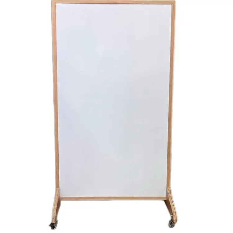 Double side Classroom Office writing mobile glass whiteboard Screen Room Divider Partition Wall Movable Partition