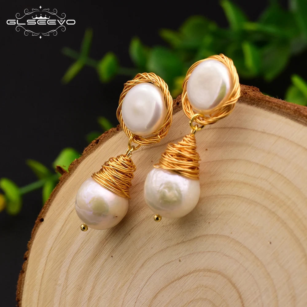 Original Design Natural Baroque Pearl For Women Boho Custom Dangle Earrings Handmade Luxury Fine Jewelry