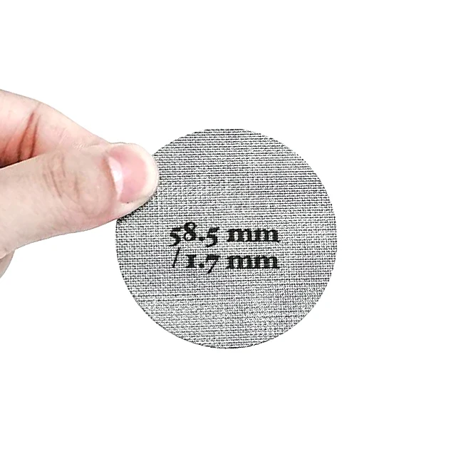 Stainless Steel Espresso Reusable 1.7MM 100 micron 150 micron Coffee Puck Screen