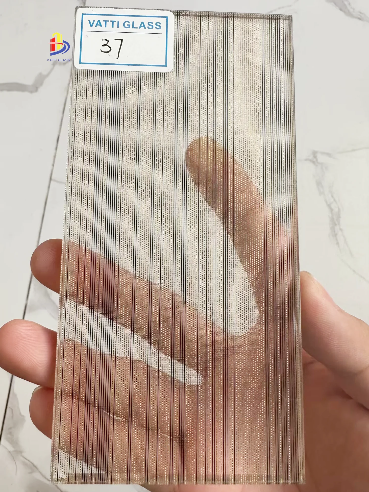 safety laminated wire mesh  decorative glass