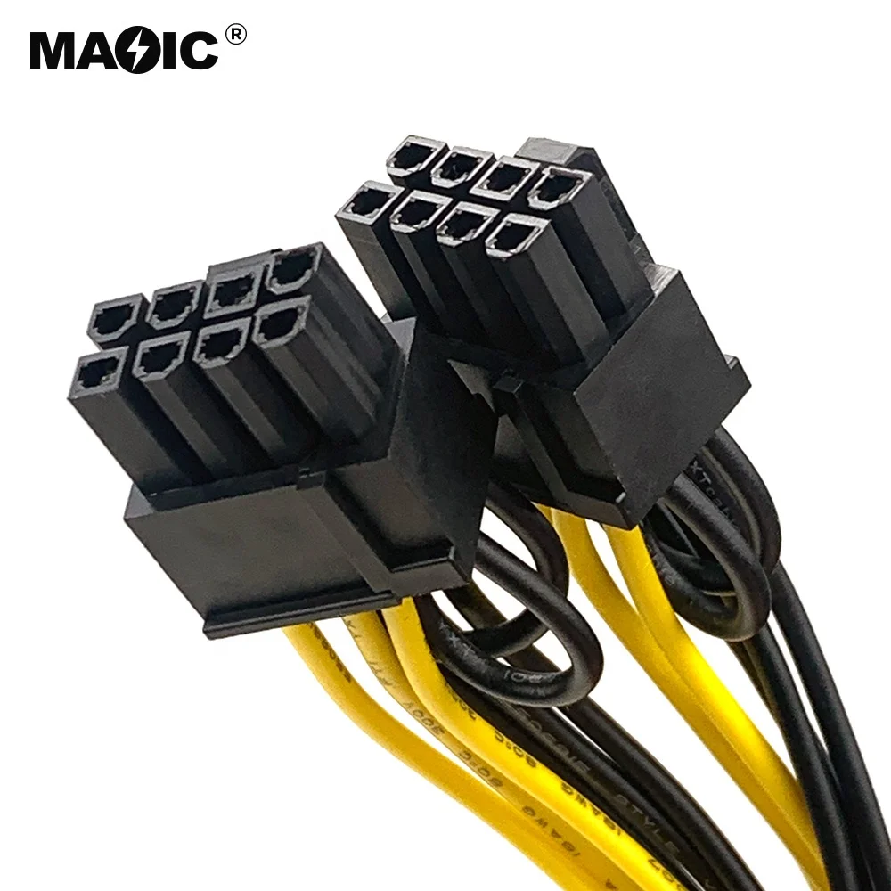 20 см Pcie 8 Pin женский двойной 6 + 2Pin мужской Pci express 8pin Сплиттер Pin-код Gpu видеокарта кабель