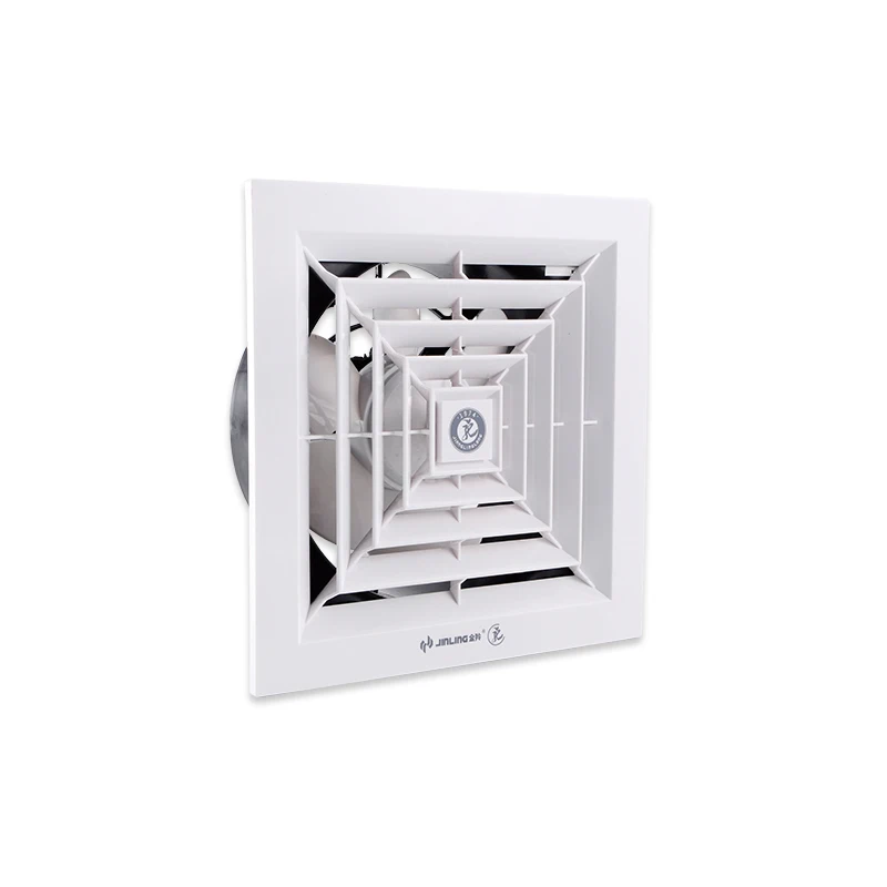 8 inch Bathroom NEW PP full Plastic axial ceiling exhaust fan ventilation fan