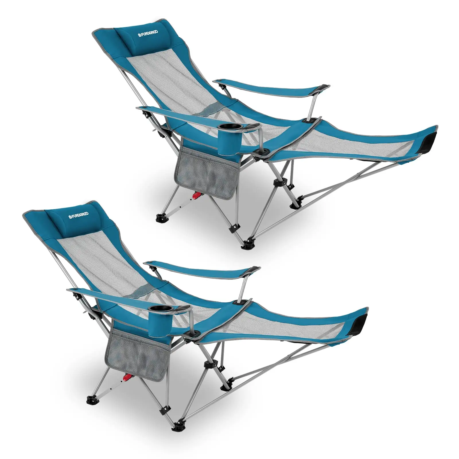 Wholesale Custom Outdoor Lightweight Adjustable Folding Reclining Portable Camping Beach Lounge Tanning Chair with Footrest