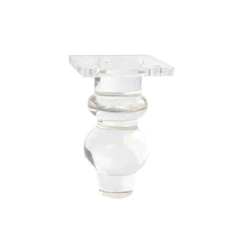 Custom Long Clear Acrylic Furniture Legs Lucite Table Legs