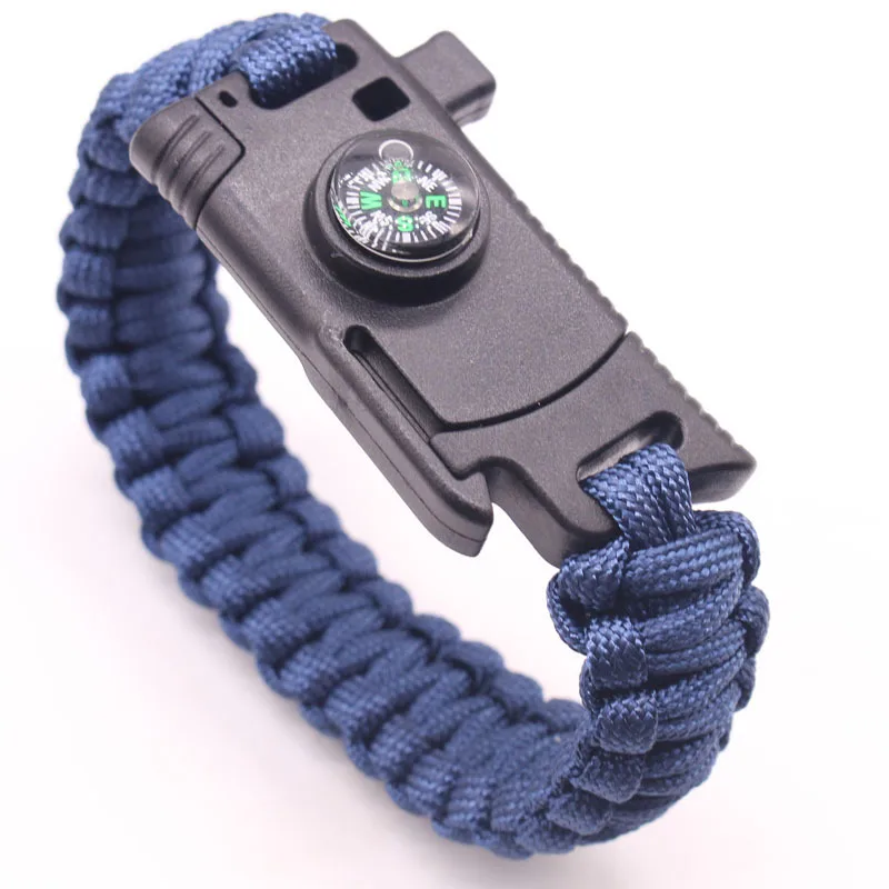 Bracelet Knife Outdoor Lighter Knife Multifunctional Hand Rope Camping Bracelets Survival Outdoor Adventure Emergency Bracelet
