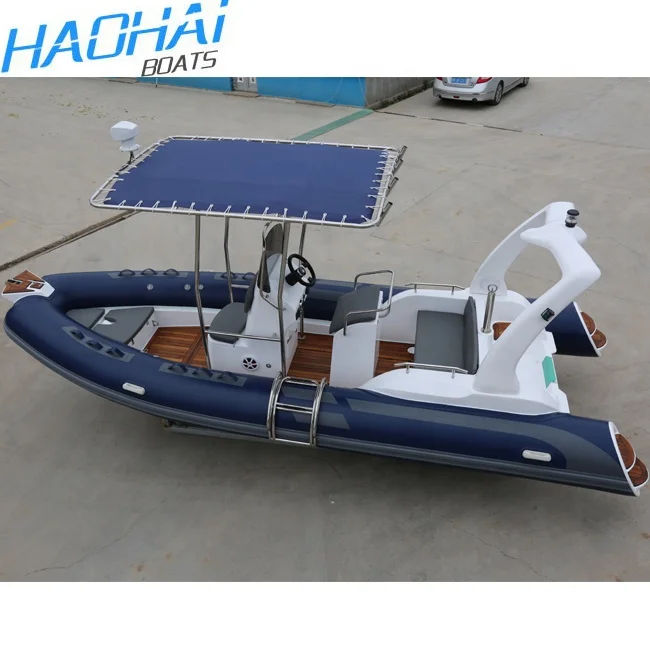 19ft 5.8m Deep Tube Inflatable Hypalon Speed Rib Boats PVC Material with Outboard Motor Fishing Drifting Family Power Boating