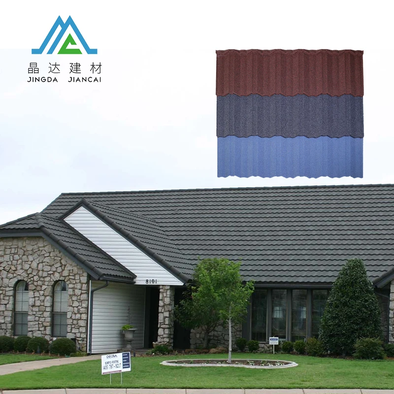 Best Selling Factory Price Standard Size Galvanized Iron Roof Sheet /Classic Type Stone Coated Aluzinc Steel Roofing Tile
