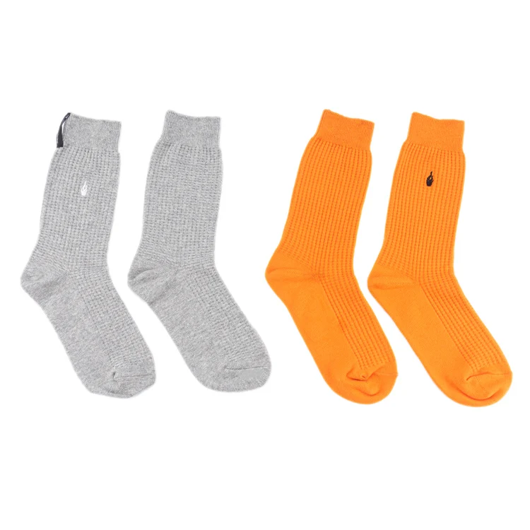 cotton and hemp custom no logo golf designer socks with embroidery logo for adults