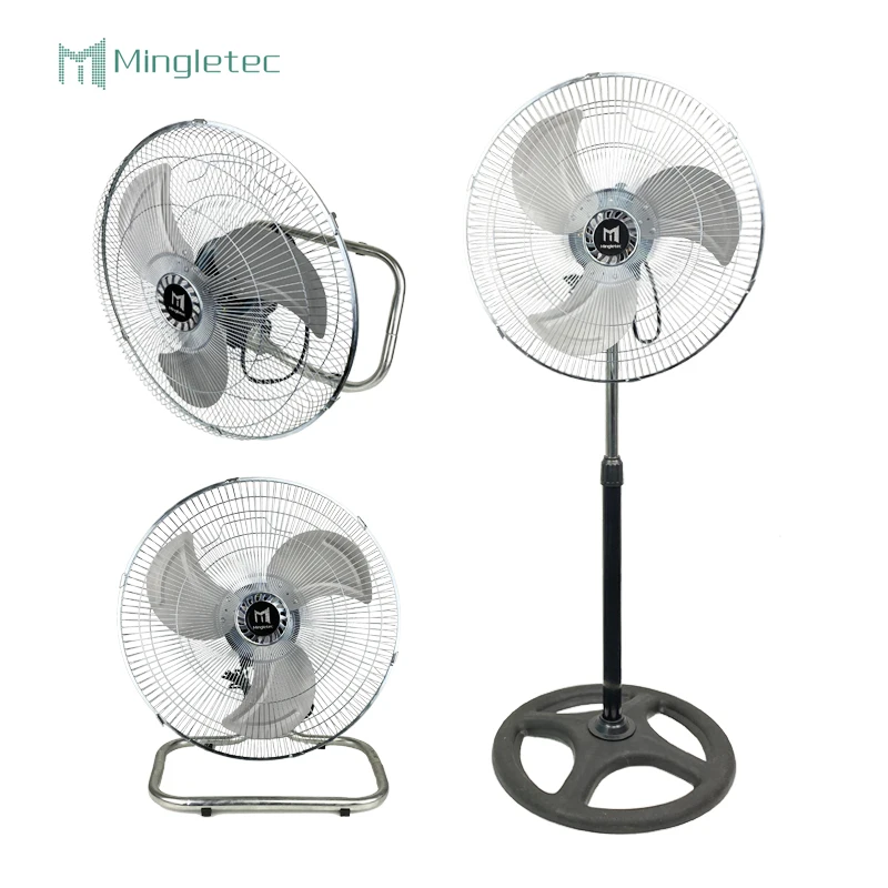 Hot sale 18 inch Electric stand wall floor Aluminum blades 3 in 1 industrial fan