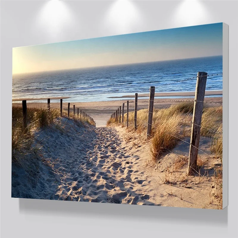 Poster and Prints on Canvas Art  Modern Landscape Custom Photo  large living room wall pictures