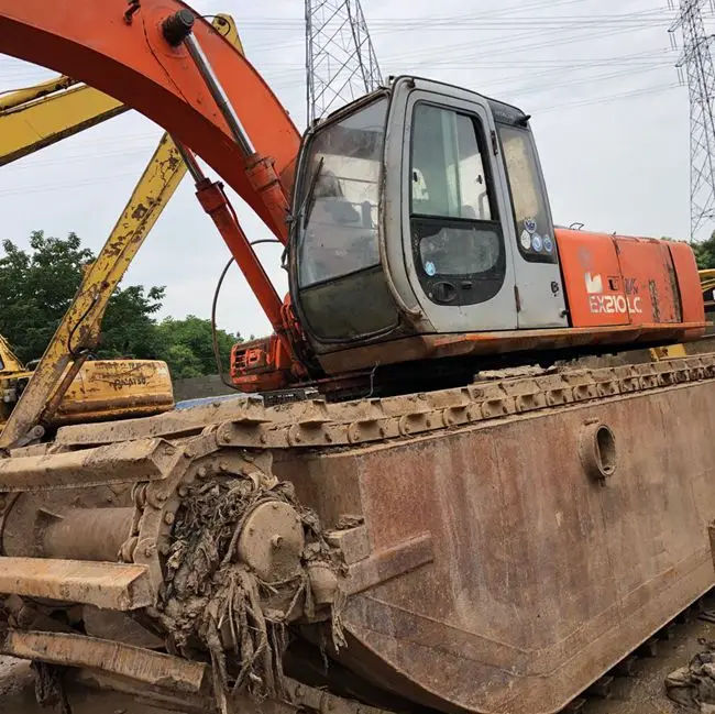 Оригинальный мини-экскаватор Hitachi EX210 Long boom 6ton Wetland Amphibious