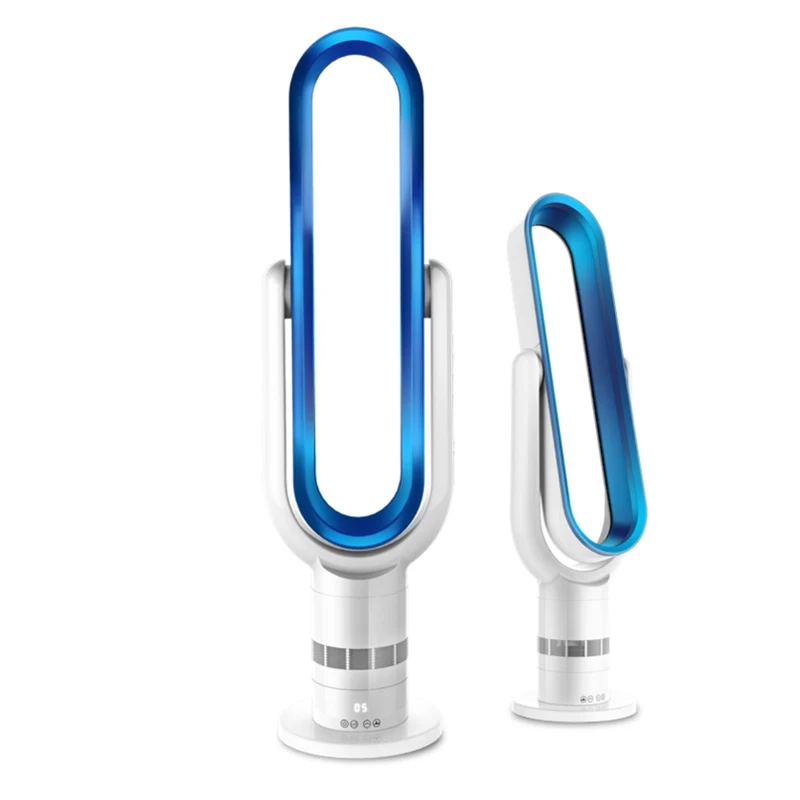 Office and Home Air Circulation Floor Standing Silent Mobile Remote Control Bladeless Tower Fan