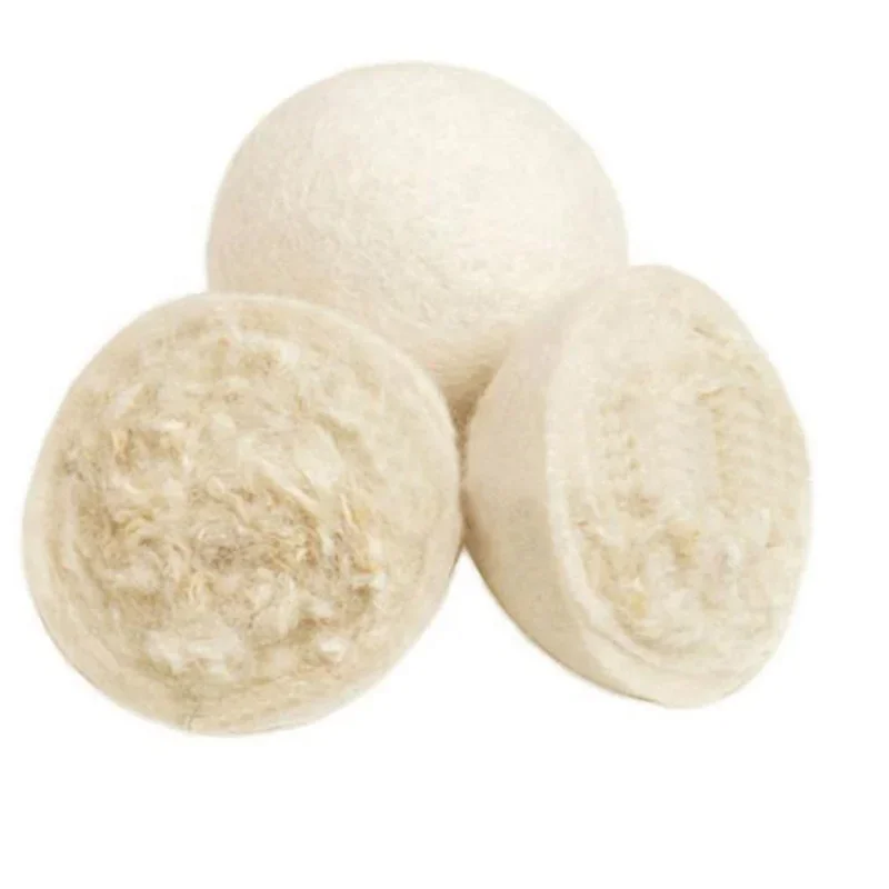 Wholesale wool dryer balls Premium Natural Fabric Softener Washing Ball Reusable Dryer Wool Dryer Balls