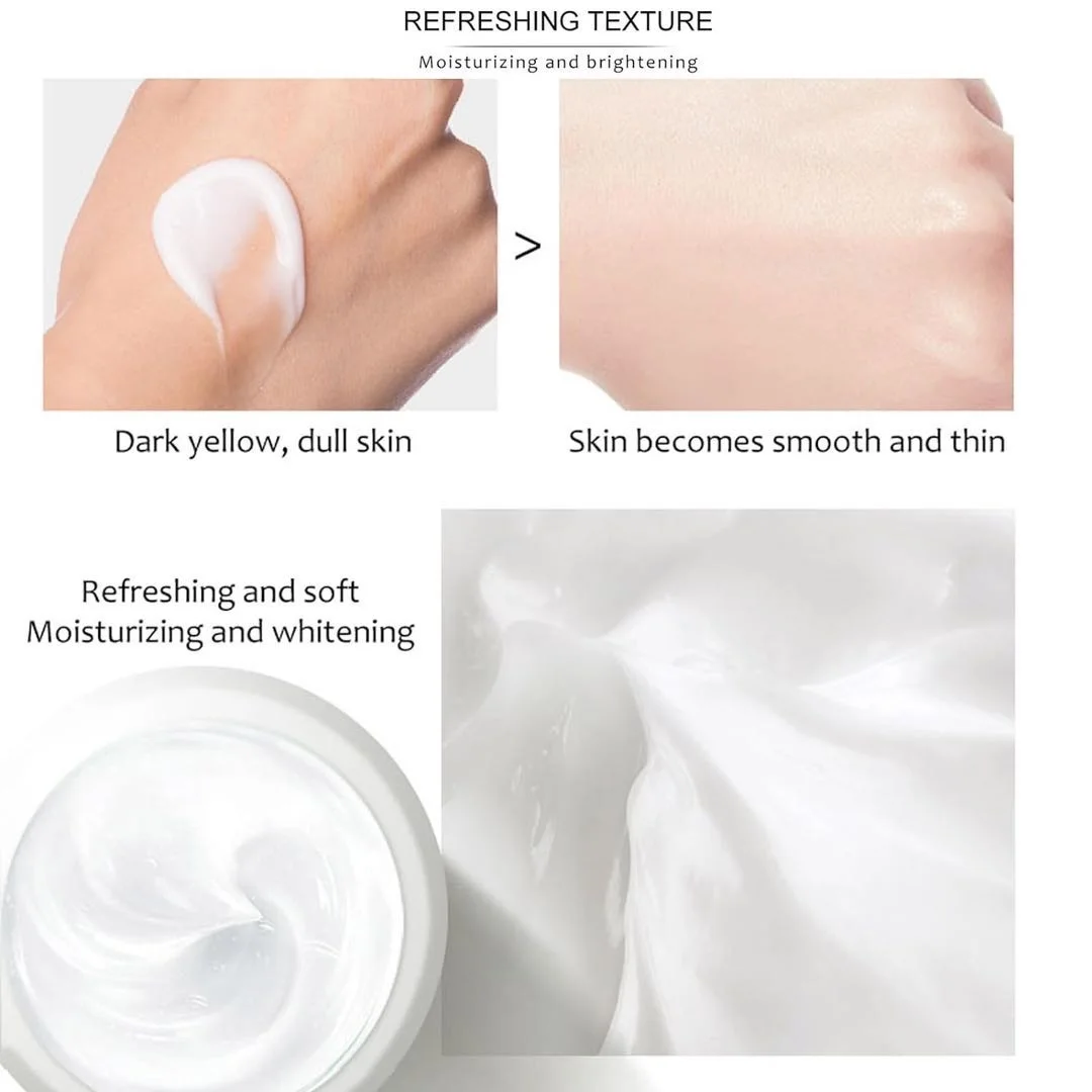 Emu oil Anti-aging Night Anti-wrinkle Glycerin Shea Butter Herbal Nourishing peptides Hyaluronic acid night face cream