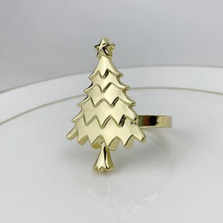 cheap and simple christmas tree napkin ring