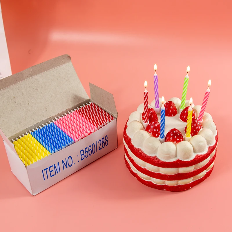 Birthday Candle manufacturer  Dia5.0*H58mm Spiral birthday cake candle for cupcakes