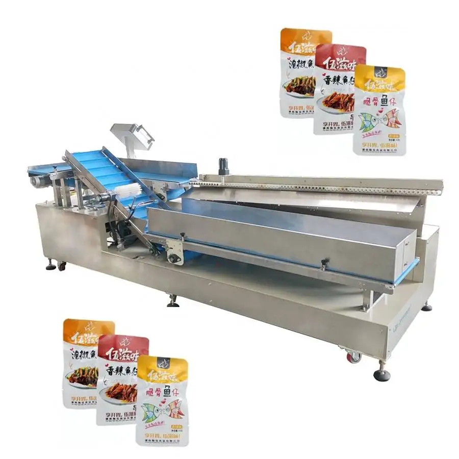 Sauce pack sachet sorter Cold Granules Health Products Snack Pouch automatic Sorting Machine for small food bag packing Cartoner