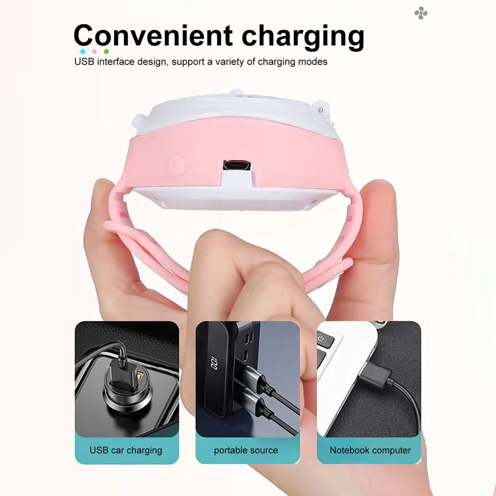 Портативный мини-вентилятор часы USB аккумуляторная складной электрический mute Регулируемый игрушка карманные вентилятор для лета на улице и в