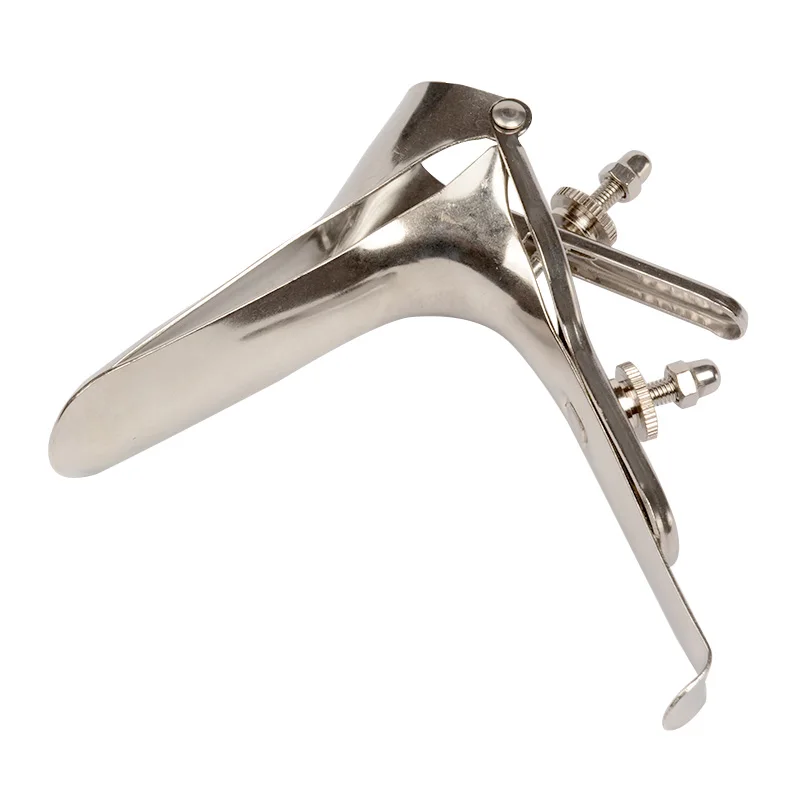 Medical Themed Toys Stainless Steel Expansion Vaginal Voyeuristic Device Dilators Colposcope Speculum Anal Sex Products