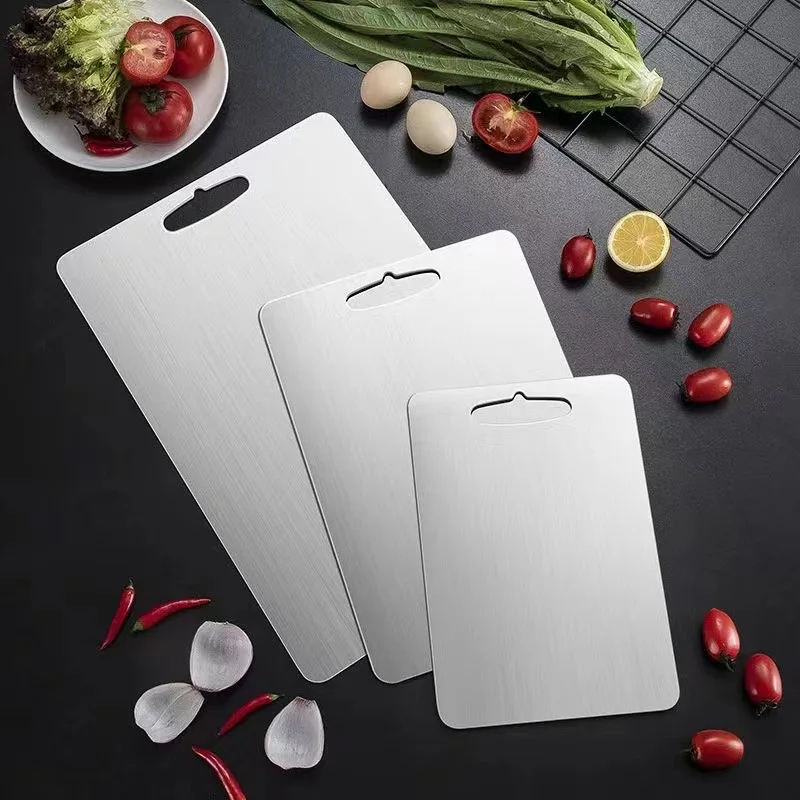 Rayshine Stainless Steel Easy To Clean Dishwasher Safe Titanium Cutting Board For Meat Fruit Vegetable