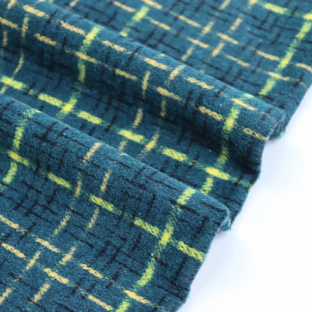 Best Quality New Fashion Design Thick GRS Polyester tweed Fleece Fabric For overcoat