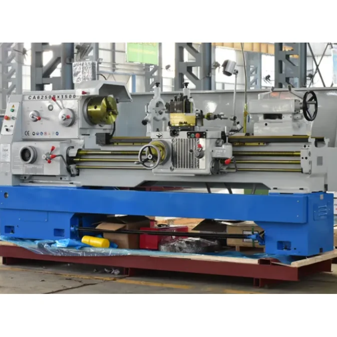 China Factory Manual Horizontal Engine Lathe Machine 80mm Spindle Bore CNC Machining CE Certified Indonesia Turkey Egypt Peru