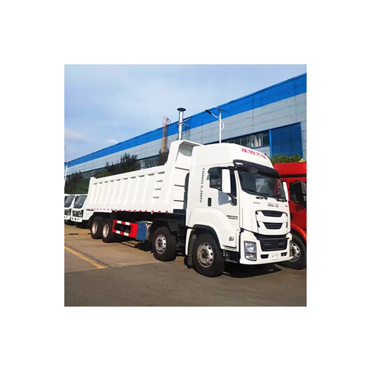 Isuzu 8x4 dump truck Euro 6 12-wheel engineering Truck Heavy tipper truck for sale