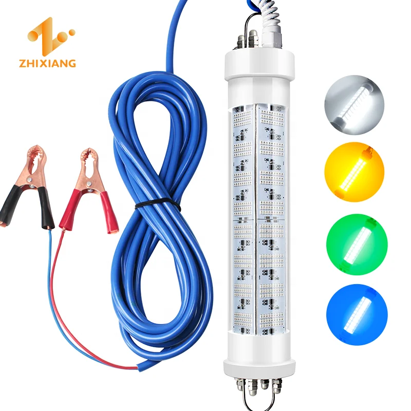 DC12V 24V High wattage 200W 300W 400W 600W IP68 green LED fishing light underwater attracting fishes Fishing Lamps