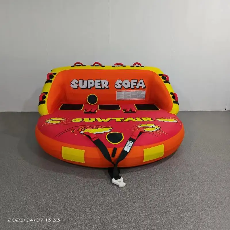 Wholesale 3 Person Factory Towable Tube Inflatable Water Ski Sports Water Ski Board Boat Tube Towable Water Tube Inflatable